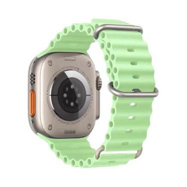 Imagem de Pulseira De Silicone Ocean Para Apple Watch Ultra 49mm 45mm 46mm 42mm 