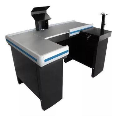 Imagem de Check-out Caixa Supermercado Kit Para Automação Gaveta 1,55 Cor Preto