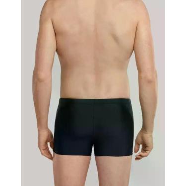 Imagem de Sunga boxer roupa de banho 36 ao 52 verão boxe forrada Preta box Adult