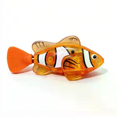 Imagem de Peixe Palhaço Robótico Elétrico Fotosensível Realista Para Decoração D