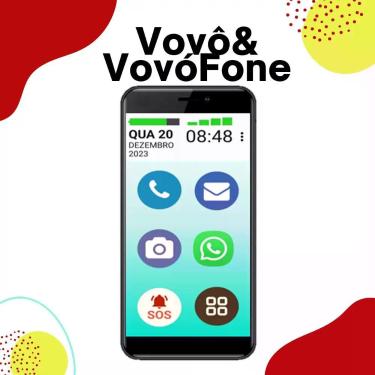 Imagem de Smartphone vovófone 64gb botão sos zap envio imediato - VOVOFONE, 64GB