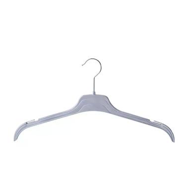 Imagem de Cabide Blusa Adulto 43 cm. - 1031 - IOPLAST, Prata, 75 peças