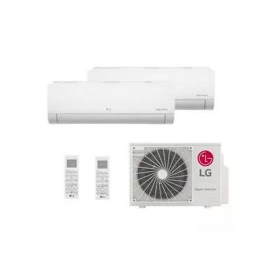 Imagem de Ar Condicionado Bi Split LG 18000 BTUs (HW 12K+12K) Quente e Frio Inverter 220V R32 Z2UW18GFB1.AWGZBR1