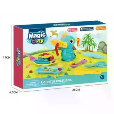 Imagem de Kit Massinha de Modelar Infantil com Acessórios Colorido DDG Toys