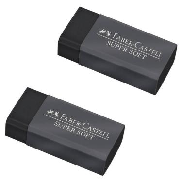 Imagem de Borracha FABER CASTELL Preta Grande Supersoft Com Cinta - Faber-Castel