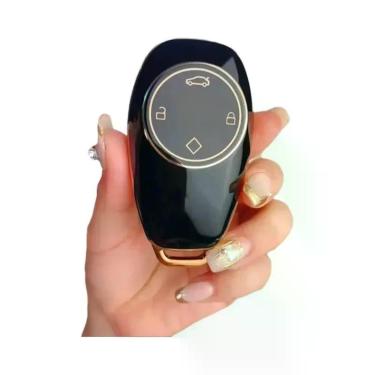 Imagem de Capa De Chave TPU Com Borda Dourada Para Leapmotor T03 C11 S01 C01 Com