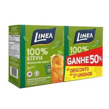 Imagem de Linea Kit Adoçantes Stevia Pó 100% Natural | 2º unidade com 50%