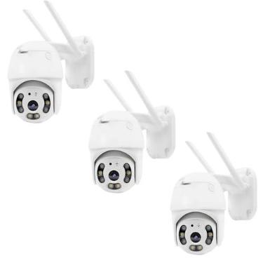 Imagem de Câmera Espiã Vigilante de Segurança 2 Antenas Sem Fio com Entrada Para Cartão SD Possui Visão Noturn Ip Icsee à Prova D'água Infravermelho Externa (2)