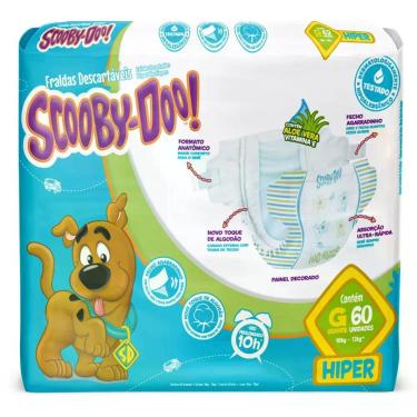 Imagem de Fralda Scooby Hiper 1 Pacote Tamanho G 60 Unidades - Scooby-Doo