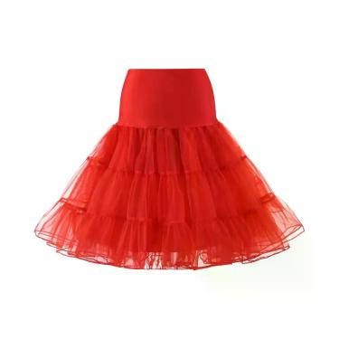 Imagem de Saia feminina de tule vintage dos anos 50 com meio deslizamento e tutu