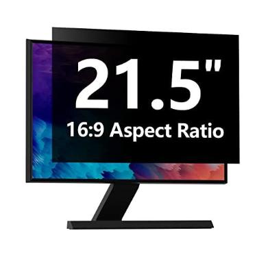 Imagem de Protetor de tela de privacidade de computador de 21,5 polegadas com HP Dell Acer Asus Samsung LG e mais, filtro de proteção de segurança removível para monitor de proporção de 16:9 como ViewSonic
