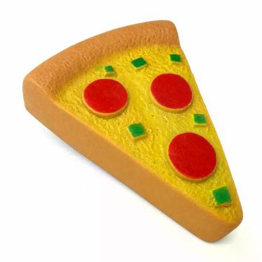 Imagem de Brinquedo Pizza de Pelúcia Savana Pet para Cães Mordedor Macio Interat