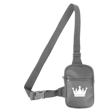 Imagem de Mini Bolsa Lateral Shoulder Bag Masculina Pega Visão Estampa Coroa - M