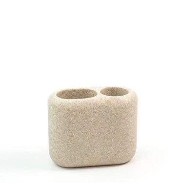 Imagem de Oikos - Porta Escova de Dente de Resina Oval Areia
