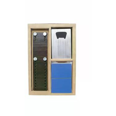 Imagem de Kit Jogo Truco com Abridor Cartas Madeira - Congratulations Store