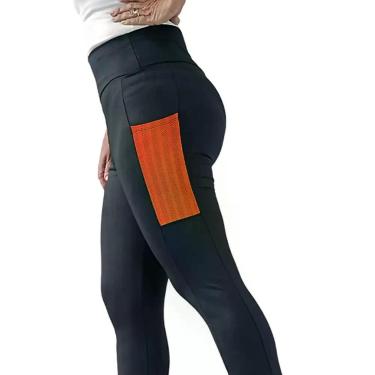 Imagem de Legging com Bolsos Poliamida Spandex PINA P M G GG,  G, Laranja