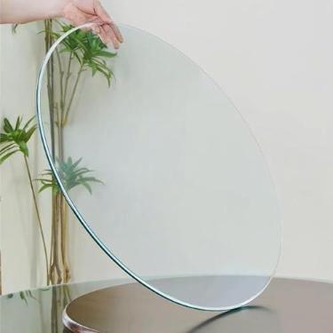Imagem de Tampo De Mesa De Vidro Temperado Redondo Ø 40 60 80 90 100 Cm Espessura 7mm Vidro Temperado Transparente, Painel De Vidro Para Cozinha Tampo Da Mesa De Jantar Redondo, One Color, 480mm