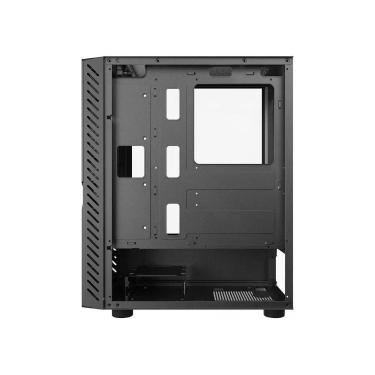 Imagem de Gabinete Gamer Vulcan Black Mid Tower ATX Aço com Vidro Temperado e 6 Fans Preto Pcyes