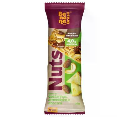Imagem de Barra Nuts Banana Brasil Sabor Castanhas Amendoim e Abacaxi 25g