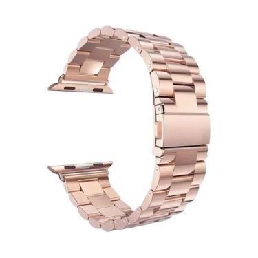 Imagem de Pulseira De Metal Em Aço Inoxidável Para Apple Watch 46mm 42mm 44mm 40