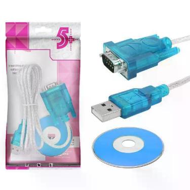 Imagem de Cabo usb cristal - usb a macho + db9 - cristal - 1.5m 018-0062 - 5+