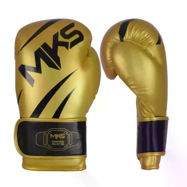 Imagem de Luva de Boxe Muay Thai Kickboxing MKS Champions III 12oz, Dourado