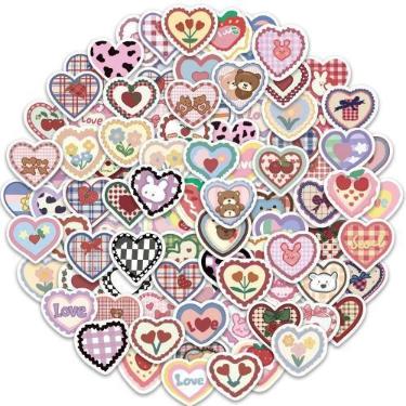Imagem de Adesivos De Amor Em Estilo Cartoon 100PCS À Prova d'Água Para Capas De
