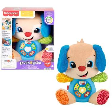 Imagem de Pelúcia Interativa Trilingue Cachorrinho Aprenda Comigo Fisher Price C