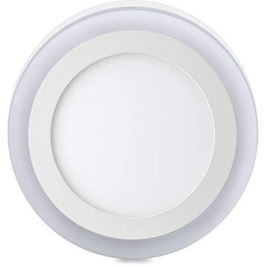 Imagem de Luminária LED 3 Estágios 18+6w 6500k/3000k Elgin Redonda De Sobrepor Bivolt Luz Branca Fria e Morna