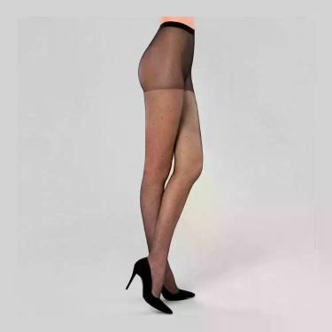 Imagem de Meia calça feminina lupo fio 15 classica poa trabalhada 5687 a famosa 