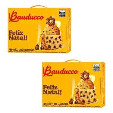 Imagem de Kit 2 Cestas De Natal Bauducco Pp - 3 Itens