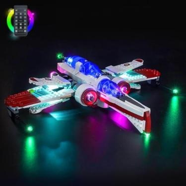 Imagem de LocoLee Kit de luz compatível com Lego ARC-170 Starfighter – sem modelo apenas luz, acessórios de iluminação LED compatíveis com Lego ARC-170 Star Fighter 75402 (versão RC)