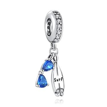Imagem de LOVELY & BEAUTIFUL ACESSÓRIOS - Berloque I LOVE SURF em Prata 925