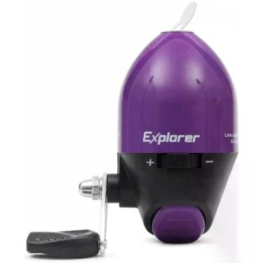 Imagem de Carretilha Spin Cast Explorer com Sistema de Drag e Alarme Sonoro Roxo Maruri Fishing 138g