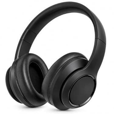 Imagem de Fone de Ouvido Bluetooth 5.3 On-ear. Cancelamento de Ruído e Regulavel para Corridas e Academia, Headphone Sem Fio com Microfone Integrado Confortavel e Dobravel Compativel com Android e IOS. (Preto)