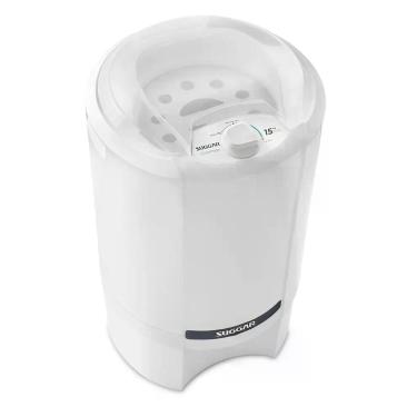 Imagem de Centrífuga de Roupas 15kg Suggar Giromax Com Timer - CT150, Branco, 11