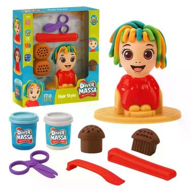 Imagem de Kit Massinha Hair Style 8353 Divertoys, Unica