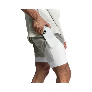 Imagem de Shorts Masculinos 2 Em 1 De Secagem Rápida, Respiráveis, De Camada Dup