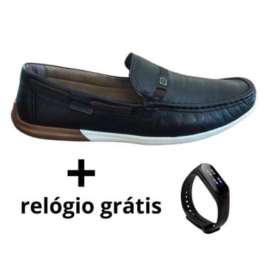 Imagem de Mocassim Laroche Paraty Masculino De Couro, Preto, 39