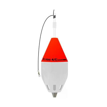 Imagem de Boia cevadeira jr pesca tori by yudi pesca 60g, 190 b, Vermelho