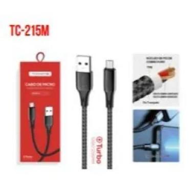Imagem de Cabo de Dados USB para V8 Turbo 1.2M 5V 2.4A - Tomate TC-215M