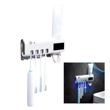 Imagem de Suporte UV para 4 Escovas com Dispensador Automático de Pasta - FSS Va