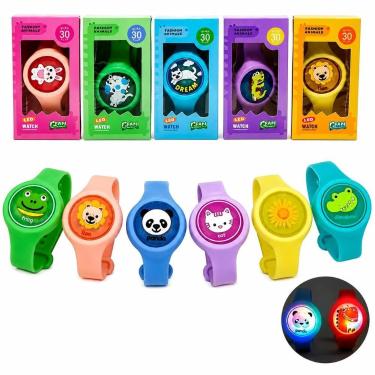 Imagem de Pulseira Repelente Infantil LED Citronela Anti Mosquito Colorida Bichi