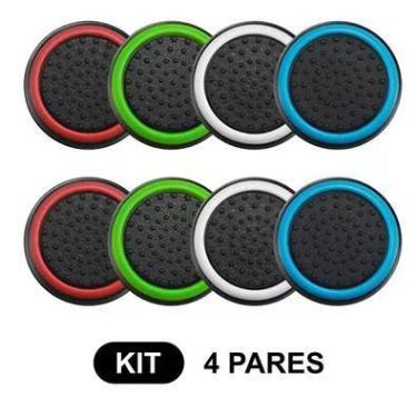 Imagem de Grips, 4 Pares, Para Controle, Anti Derrapante, Silicone, Botão Analógico Do Joystick