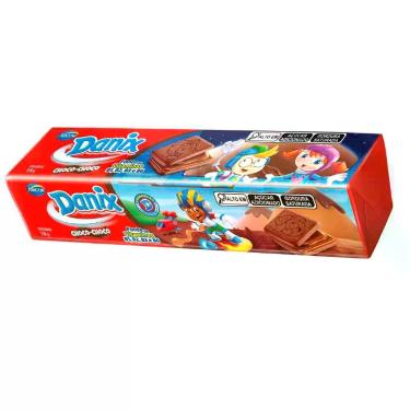 Imagem de Biscoito Recheado Danix Smurfs Sabor Chocolate 130g - Arcor