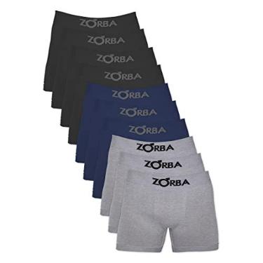 Imagem de Kit 10 Cuecas Zorba Boxer sem costura 781