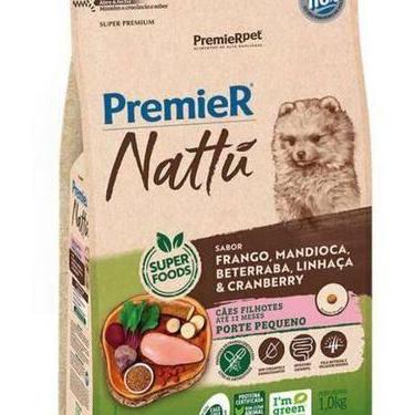 Imagem de Ração Premier Nattu Cães Filhotes Porte Pequeno Mandioca 1kg