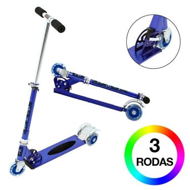 Imagem de Patinete Sonic para Criança 3 Rodas Masculino Azul - Toys 2U