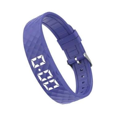 Imagem de Pulseira Inteligente LED À Prova d'Água, Digital, Com Pedômetro E Alar