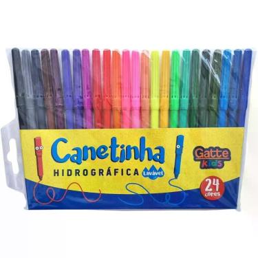 Imagem de Caneta Hidrografica Hidrocor KIDS 24 Cores - Make